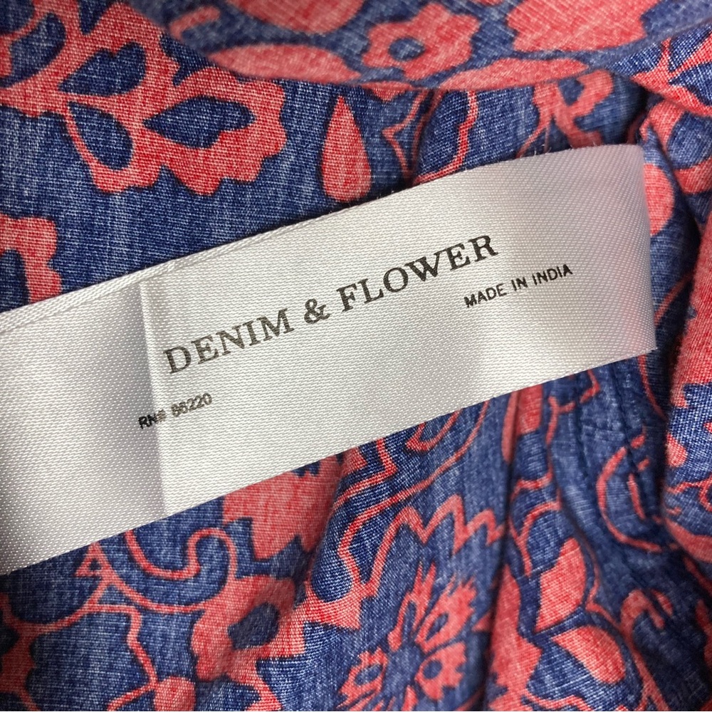 Denim & Flower Red Floral Button Down Shirt - Picture 10 of 10